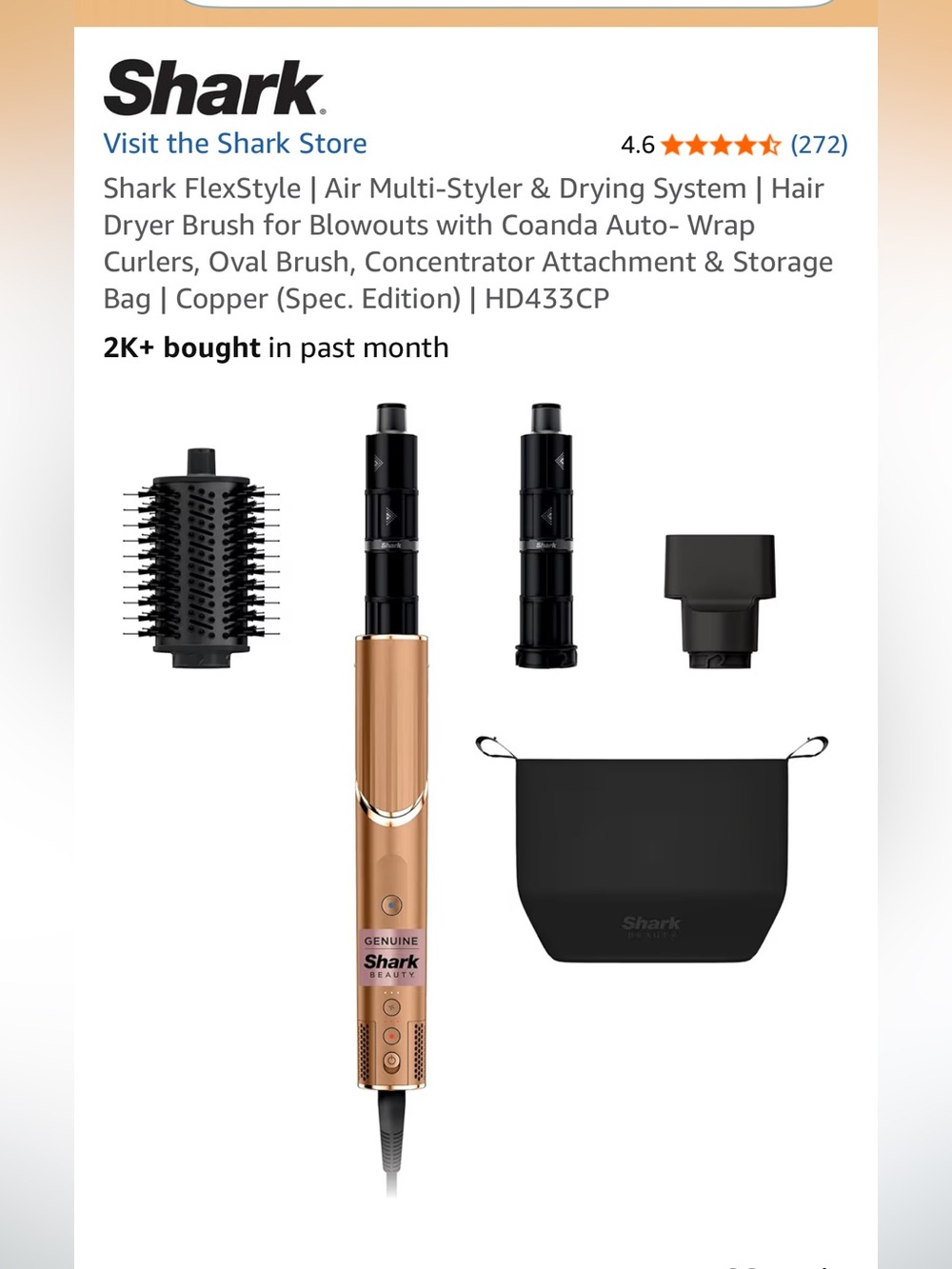 NEW IN BOX Shark FlexStyle® Air Styling & Drying System Model HD433CP